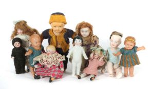 10 x Stubenkinder um 1920/30 und 3 x