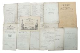 Konvolut Handschriften 19. Jh., best.