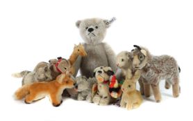 Konvolut Stoff-Tiere Steiff, meist