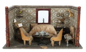 Kleine Stube um 1890/1900, 3-seitiges