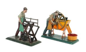 2 Antriebsmodelle Bing, ca. um 1910,