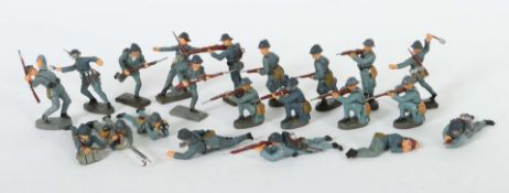 21 französiche Soldaten Lineol und
