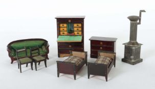 Konvolut Stubenmöbel 1920/30, dunkel