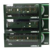 3 Wagen Märklin, Spur 1, 2 x r. 5804,