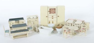 2 Stubenmöbel-Sets 1930/50er Jahre,