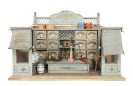 Kaufladen um 1900, 3-seitiges