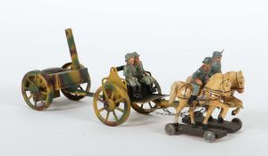 Gespann mit Feldküche wohl