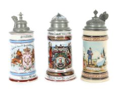 3x Reservisten- und Zunftkrüge