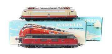 2 x Lokomotiven Märklin, Spur H0, 1 x