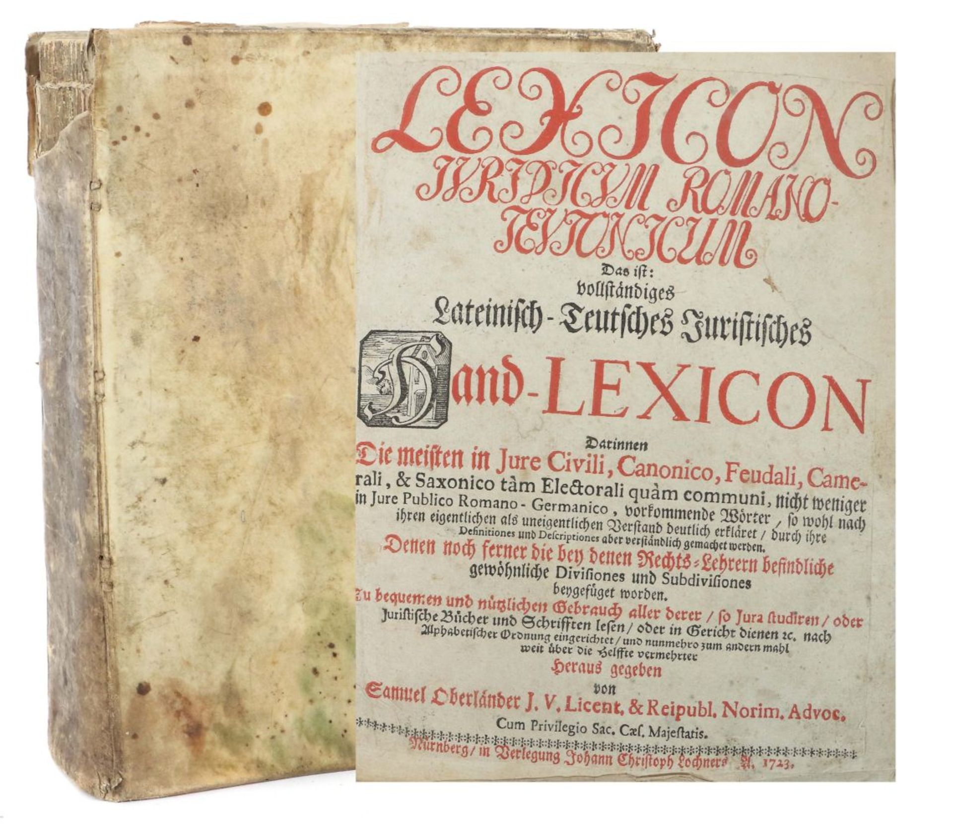 Oberländer, Samuel Lexicon juridicum