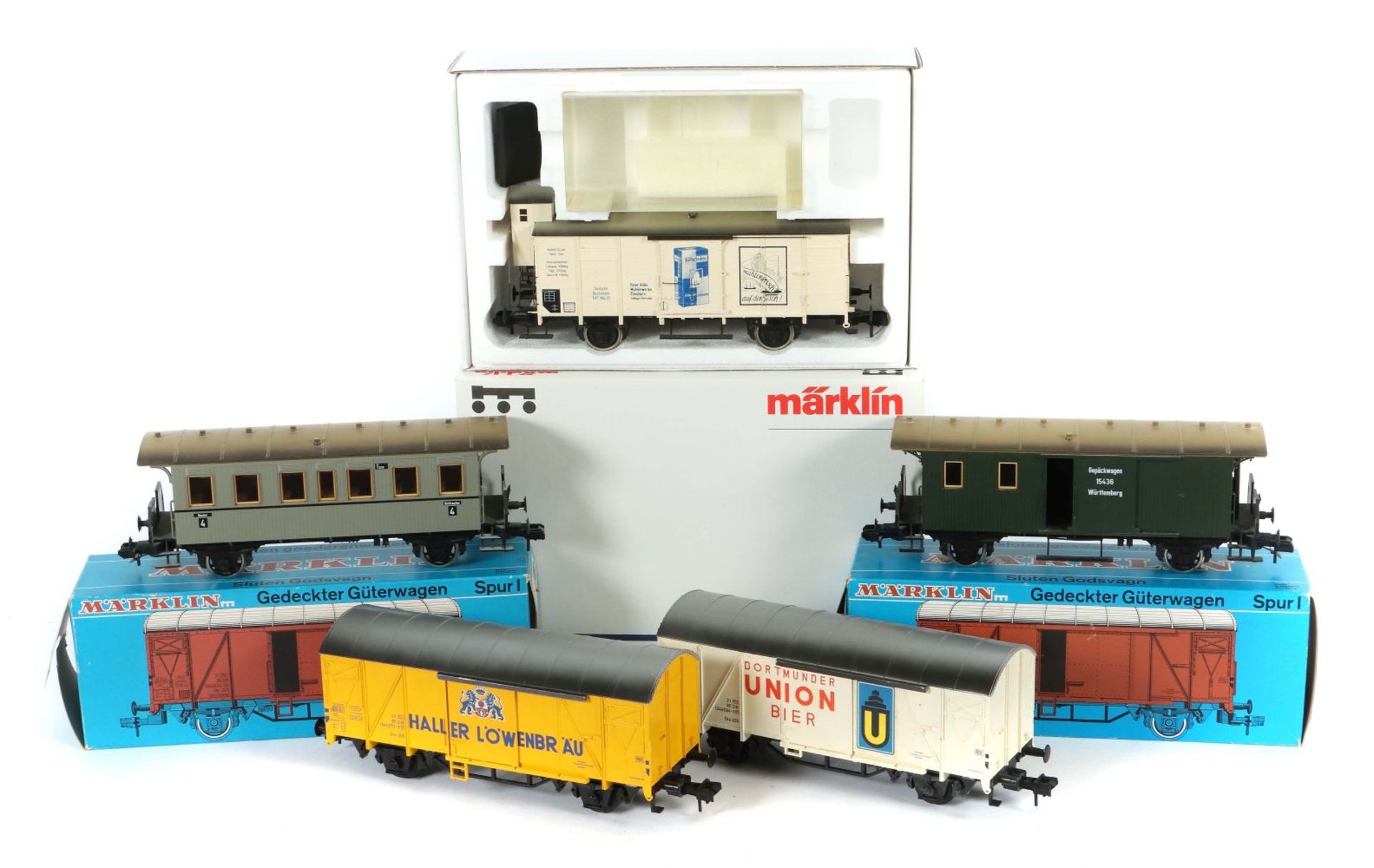 7 Wagen Märklin, Spur 1, 1 x