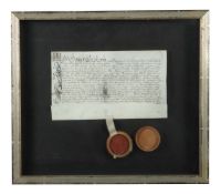 Brief mit Wachssiegel wohl Landshut