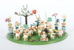 20 Blumenkinder und 1 Marienkäfer