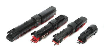 4 x Dampflokomotive Märklin, Spur H0,