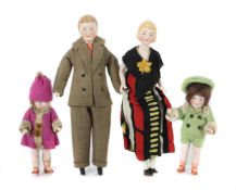 Stubenfamilie 4-teilig, Porzellan,