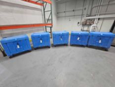 (5) Thermosafe Durable Transport Coolers