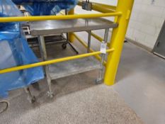 Stainless Steel Prep Table on casters