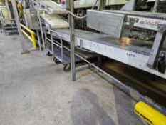 25'L x 2'W Plastic Mat Top Conveyor