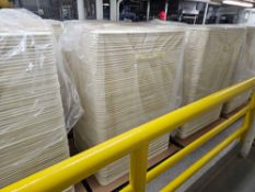 pallet of Rehrig Pacific Huskylite peel boards