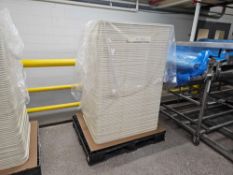 pallet of Rehrig Pacific Huskylite peel boards