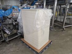 pallet of Rehrig Pacific Huskylite peel boards