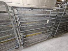 (2) Rolling Bread Racks