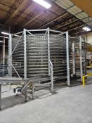 IJ White 9 Tier Incline Stainless Steel Spiral Cooling Conveyor
