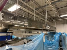 12-Foot Long Motorized Plastic Mesh Conveyor