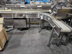 Used BMI Dual Lane Plastic Mat Top Transfer Conveyor