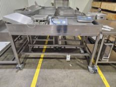 (4) Stainless Steel Carts on Casters