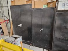 (2) Metal Storage Cabinets on Casters