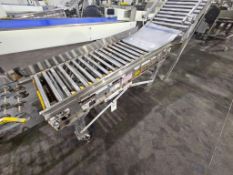 Hytrol 60 Inch Long By 21.5 Inch Wide Stainless Steel Roller Conveyor