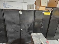 (2) Metal Storage Cabinets on Casters