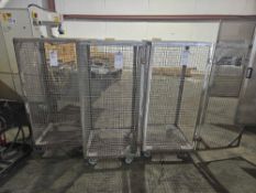 (3) Wire Cage on Casters