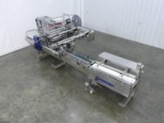 Ulma Atlanta Horizontal 1-Up Seal Jaw Print Registered Film Horizontal Wrapper w Indexing Conveyor