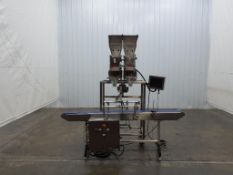 Weighpack Primolinear V-5 2L/3P Stainless Steel Bucket Scale System w 9'L Conveyor