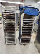 Two Rolling Pan Carts