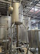 200 Gallon Hebeler SS Elevated Jacketed Tank