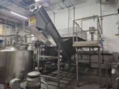 Mepaco Incline Auger Conveyor with Hopper