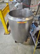 Cherry-Burrell UAMS-50 Open Top 50 Gallon Stainless Steel Insulated Mix Tank
