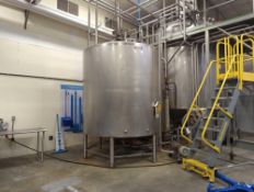 Walker 3000 Gallon Stainless steel Conical Bottom processing tank