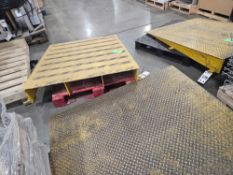 (4) metal dock ramps