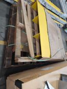 Two Heavy Duty Painted Steel Loading Dock Ramps