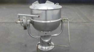 Groen D-30 30 gallon Half Jacketed Steam Kettle