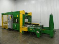 Columbia FL 150 RRFD Low Level Product Infeed Palletizer with Magazine