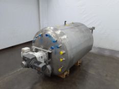 Lee Industries 1500 Gallon 15 HP Dual Motion Stainless Steel Single Wall Tank