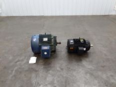 (1) Marathon Eletric XRI High Efficieny 40 HP Motor And (1) Baldor 15 HP Motor