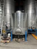Stainless Steel Jacketed 1200 Gallon Storage Tank with Stand