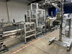 Axon Aurora Shrink Sleeve Applicator Up To 400 Containers Per Minute With Steam Tunnel And Boiler
