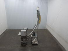 Stainless Steel Flexible Screw Auger Conveyor With Dump Hopper 3.5
